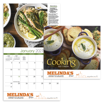 Cooking Appointment Wall Calendar - Stapled